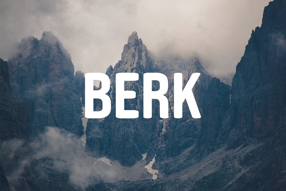 Шрифт Berk